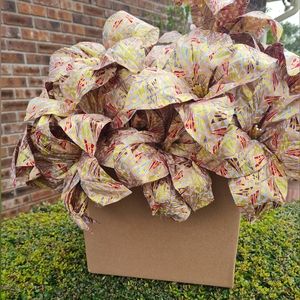 Long Stem Ankara fabric Flowers 6 pieces